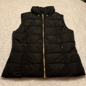 Calvin Klein Black Puffer Vest | Size M